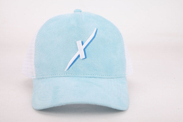 X-Logo Trucker Cap Blue/White